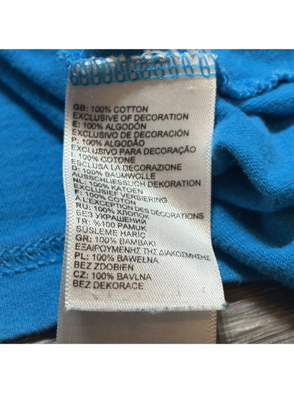 North Face Blue Logo Tee Medium Cotton Graphic Back Print Outdoor Casual Shirt